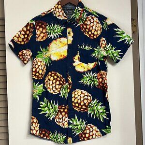 Broken Threads Tropical Pineapple Button-Up Shirt